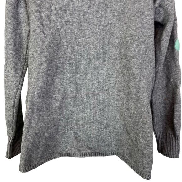 PATRIZIA LUCA MILANO Gray Long Sleeve Pullover Dot Embroidered Sweater sz XS - Picture 14 of 16